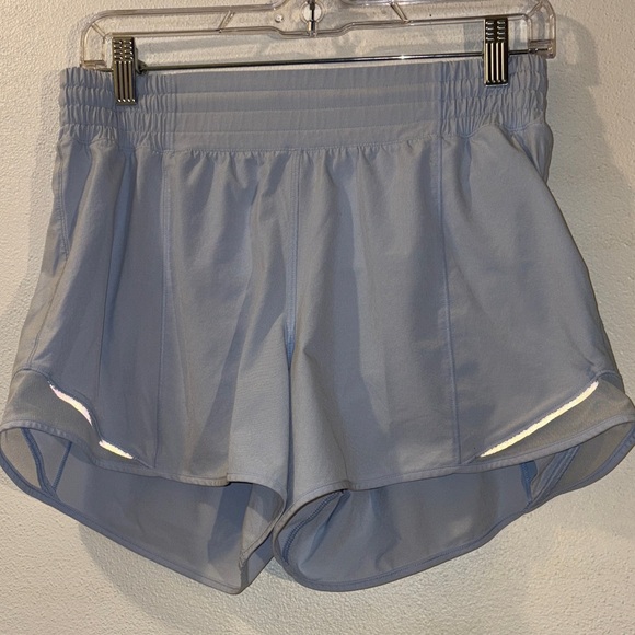 lululemon athletica Pants - lululemon athletica size 8 Light Blue Athletic Shorts